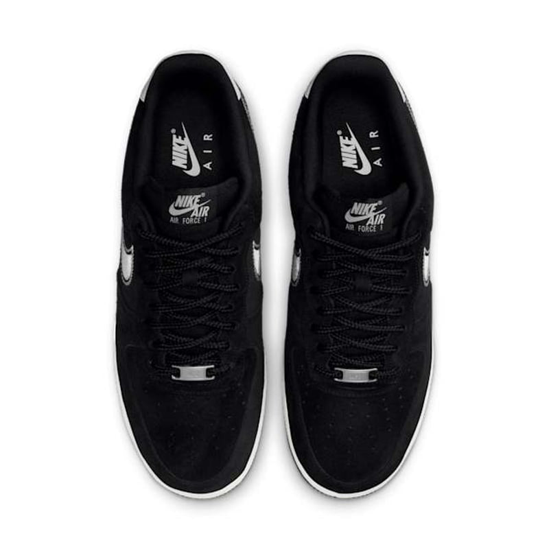 Nike Air Force 1 Low '07 LV8 Black Sail Embroidered Swoosh