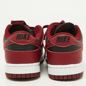 Nike Red/black Leather Dunk Low Top "team Red" Sneakers