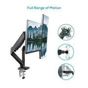 Activiva 17″-32″ Dual Monitor Steel Gas Spring Arm