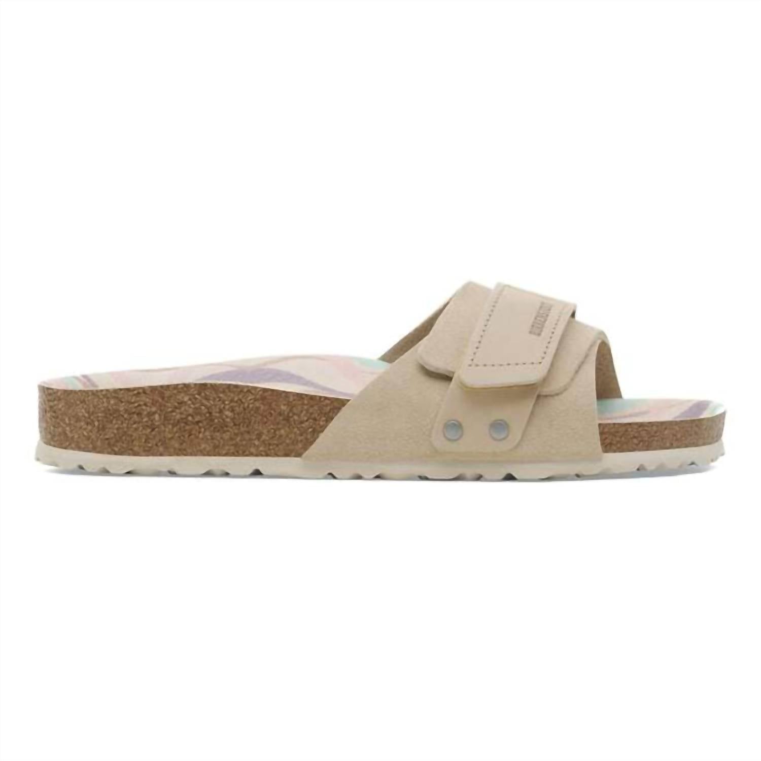 Unisex Oita Nubuck Suede Leather Sandals In Sandcastle