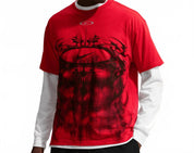 Chrome T-Shirt In University Red/black