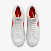 Men's Nike Blazer Mid '77 Vintage BQ6806-122 Sneakers White Red Lifestyle Shoes