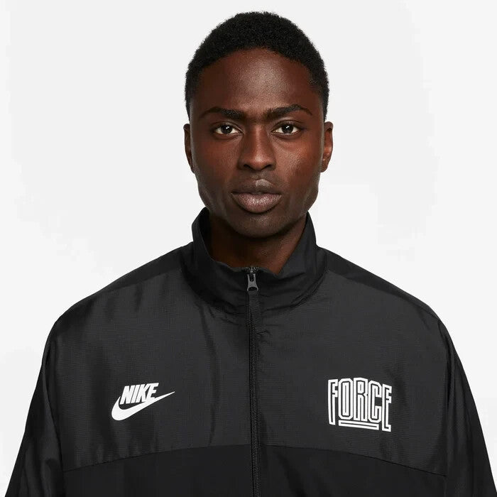 Men's Nike Starting 5 Basketball Jacket Black Long Sleeve Relaxed Fit SRT218