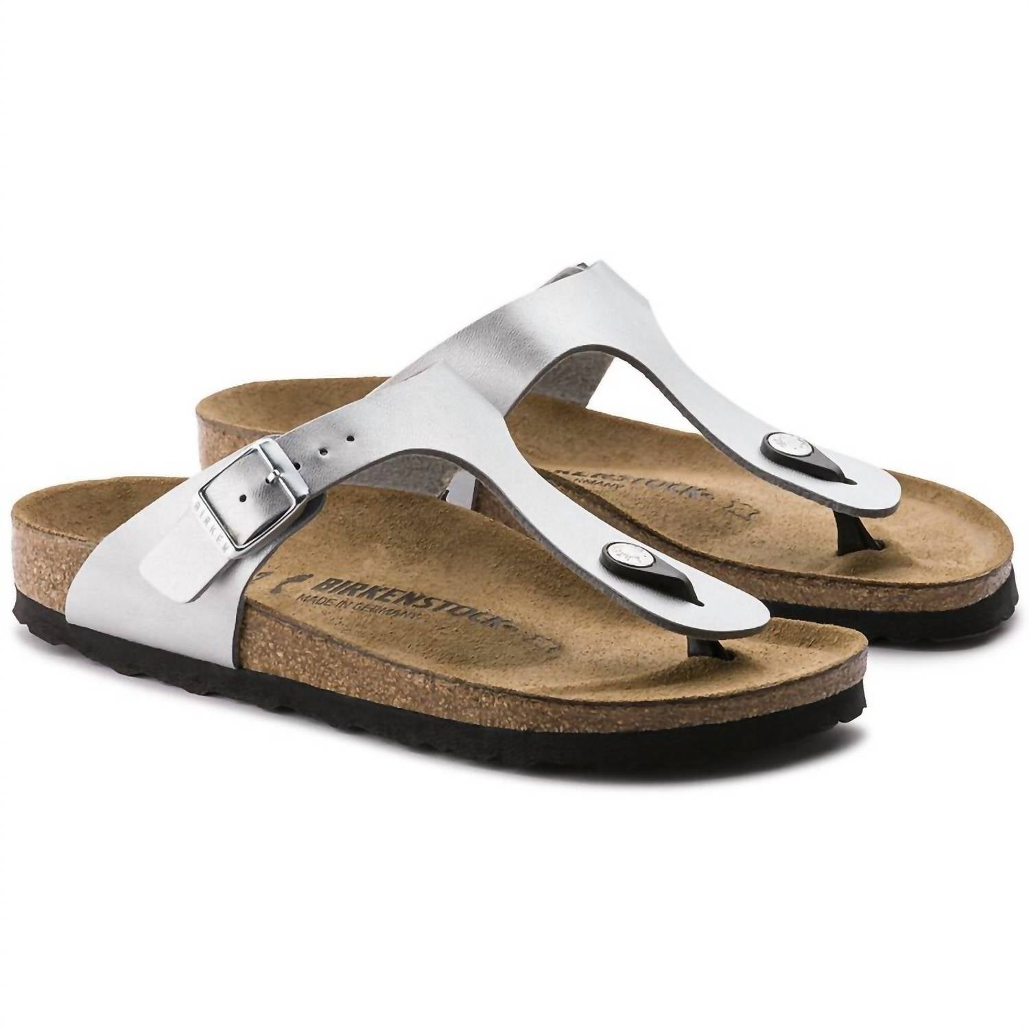 Women's Gizeh Birko-Flor Sandals In Silver
