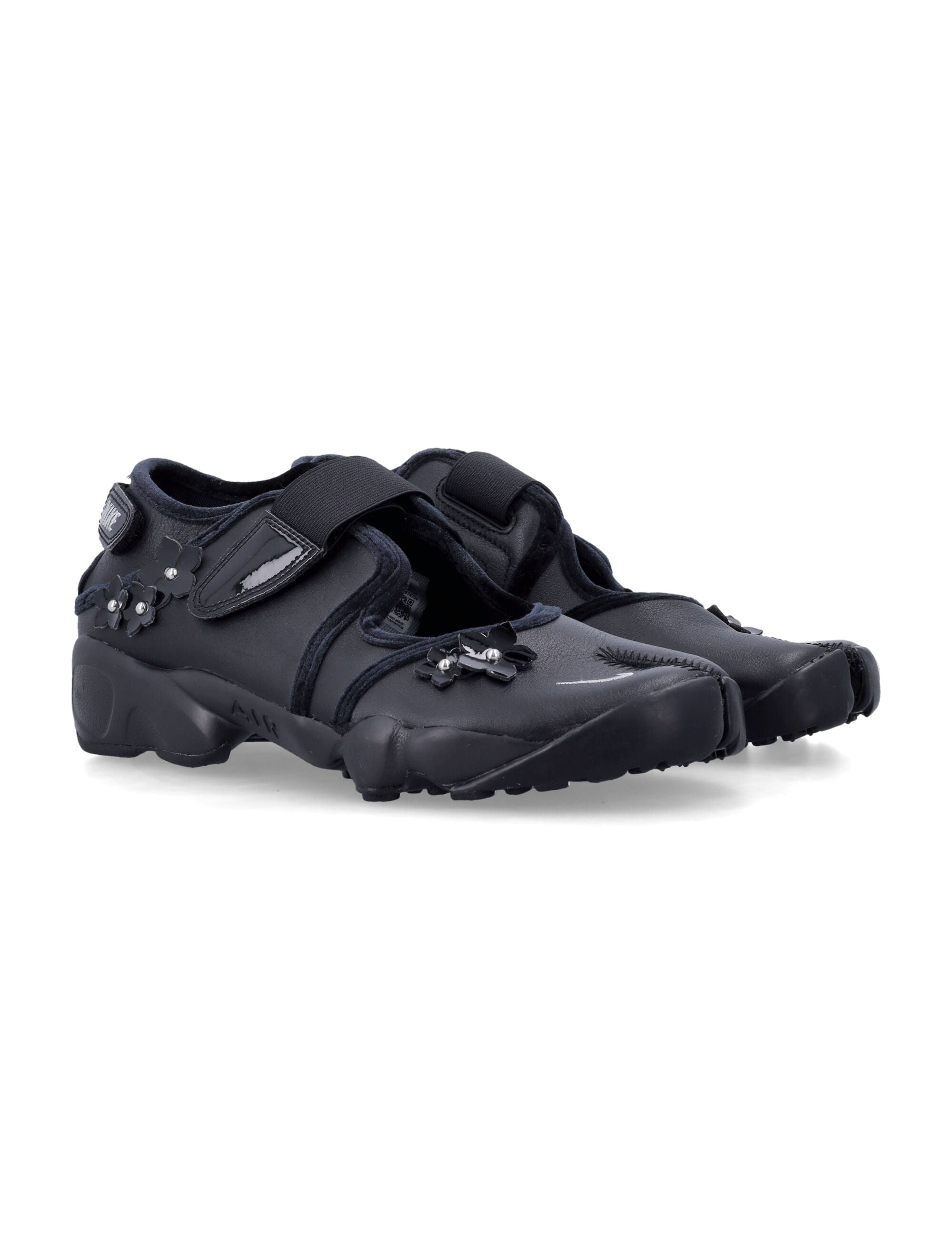 Air Rift Floral Applique Leather Sneakers