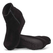 Women's Ebba Side Zip Cork Wedge Boot In Black