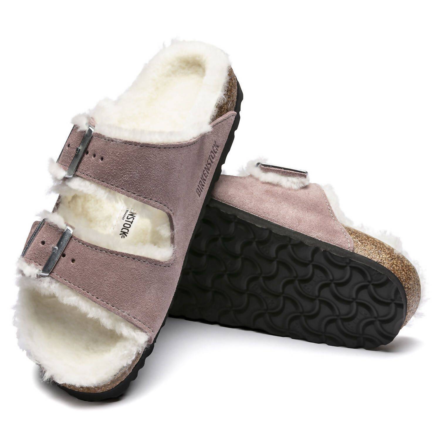 Women's Arizona Fur Shearling Sandal In Lavender