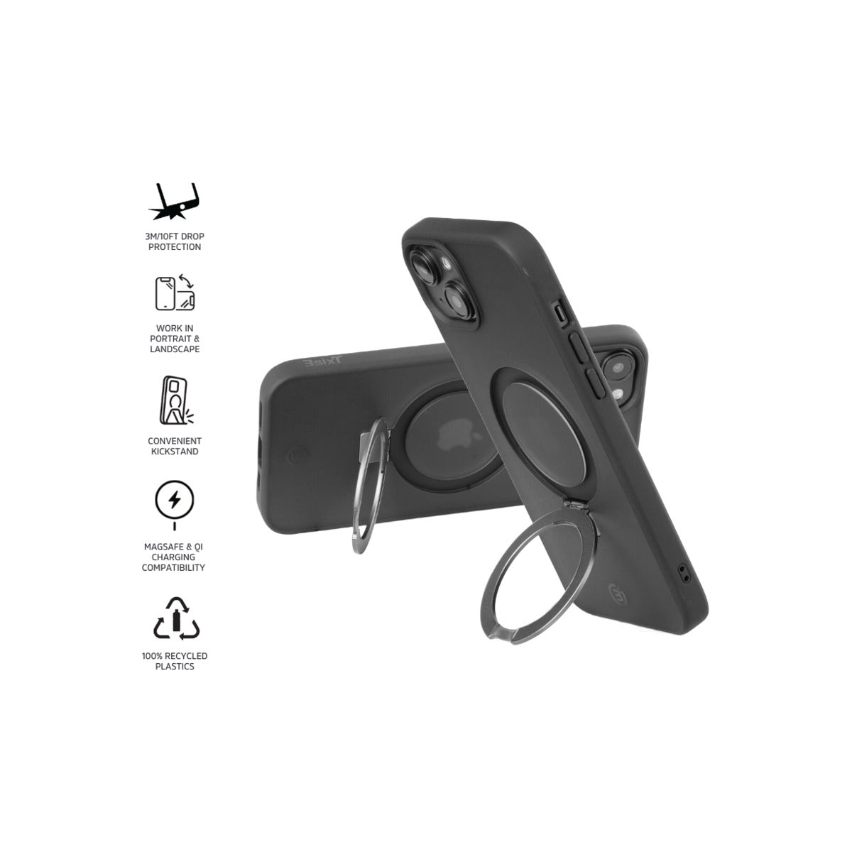 3sixT Neo Stand Apple iPhone 15 Plus (Black)