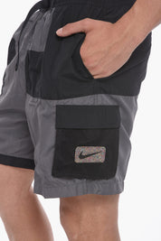 SWIM Cargo Boxer Swim Shorts Color Block