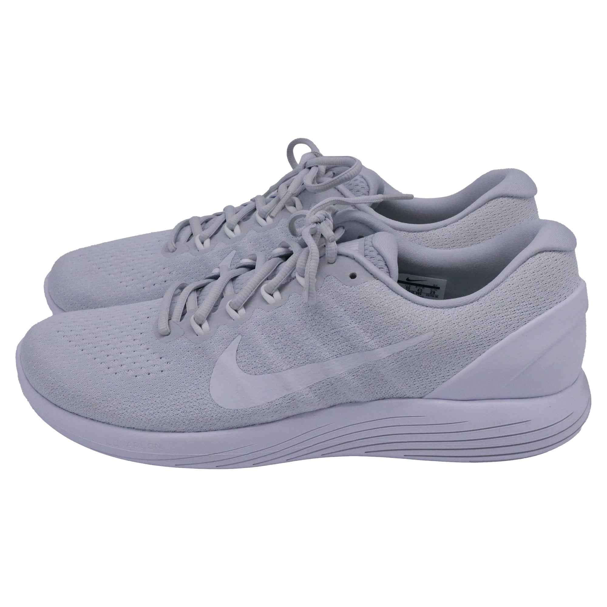 Nike Lunarglide 9 Sneakers in Platinum White Polyester