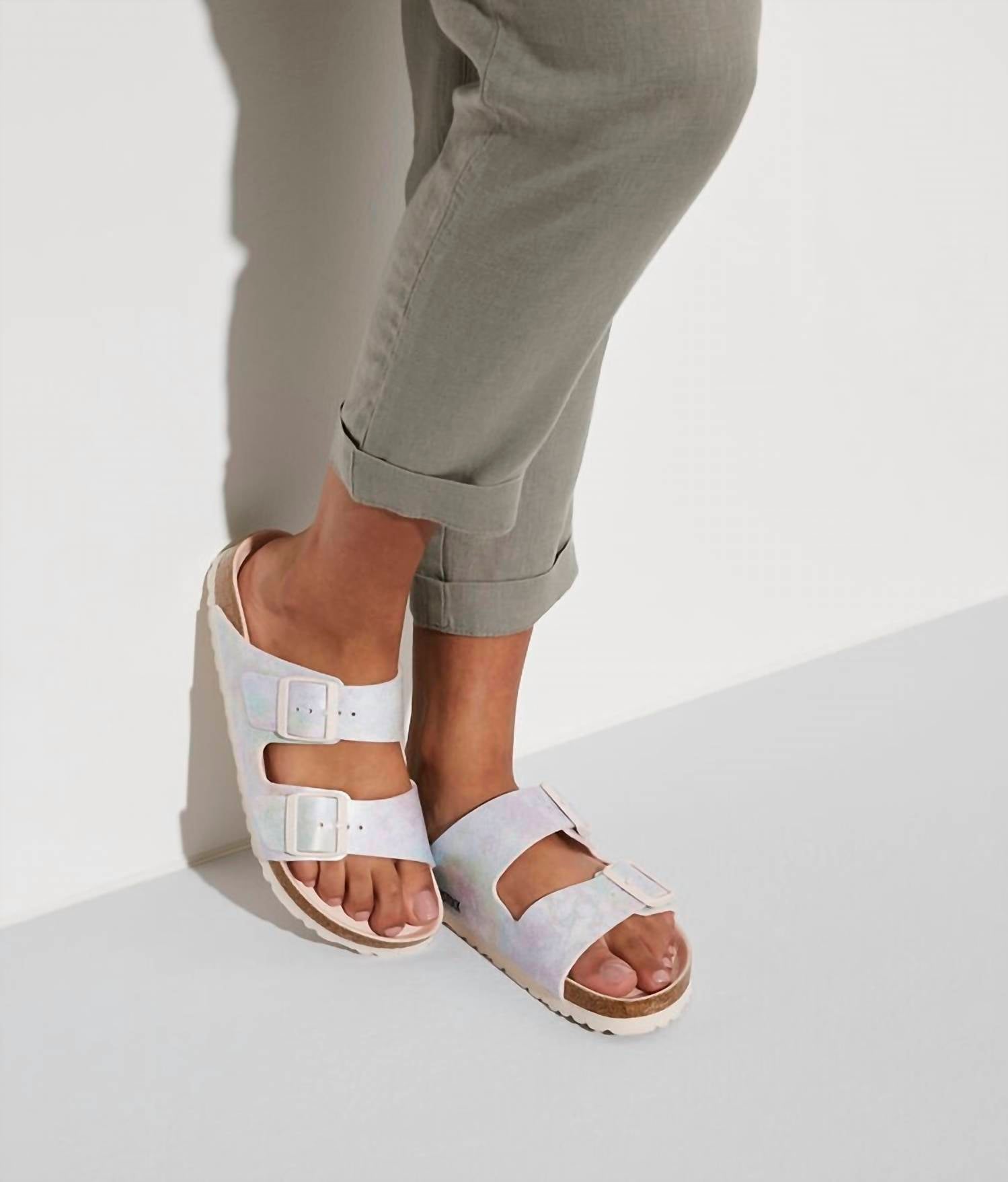 Arizona Vegan Micro Fibre Slide in Light Rose