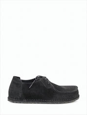 Moccasin-Inspired Suede Sneakers with Textured Rubber Sole