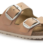 Women's Arizona Big Buckle Sandals In Washed Metallic Copper