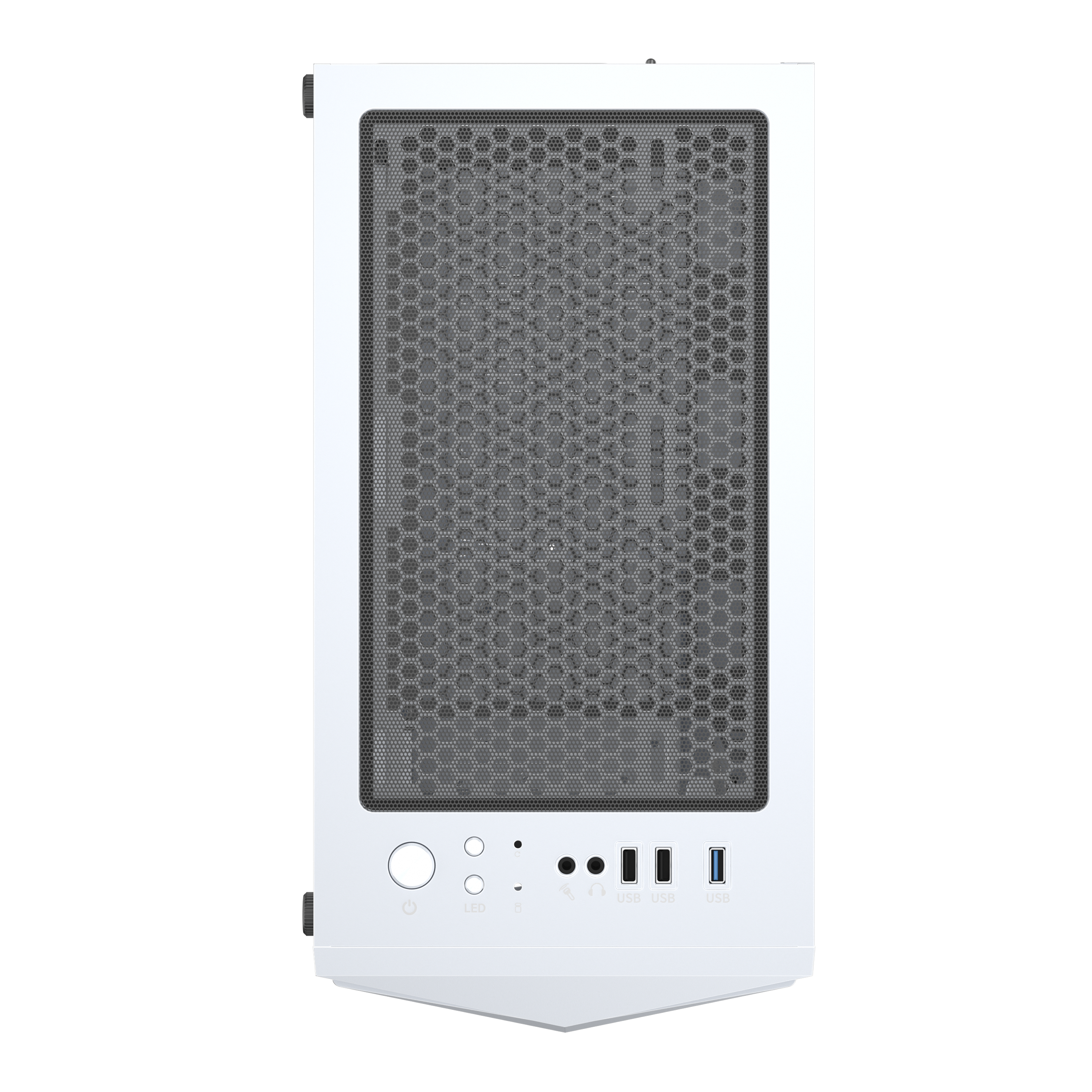 1st Player DK-3 ATX/Micro ATX Tempered Glass PC Computer Case (White)