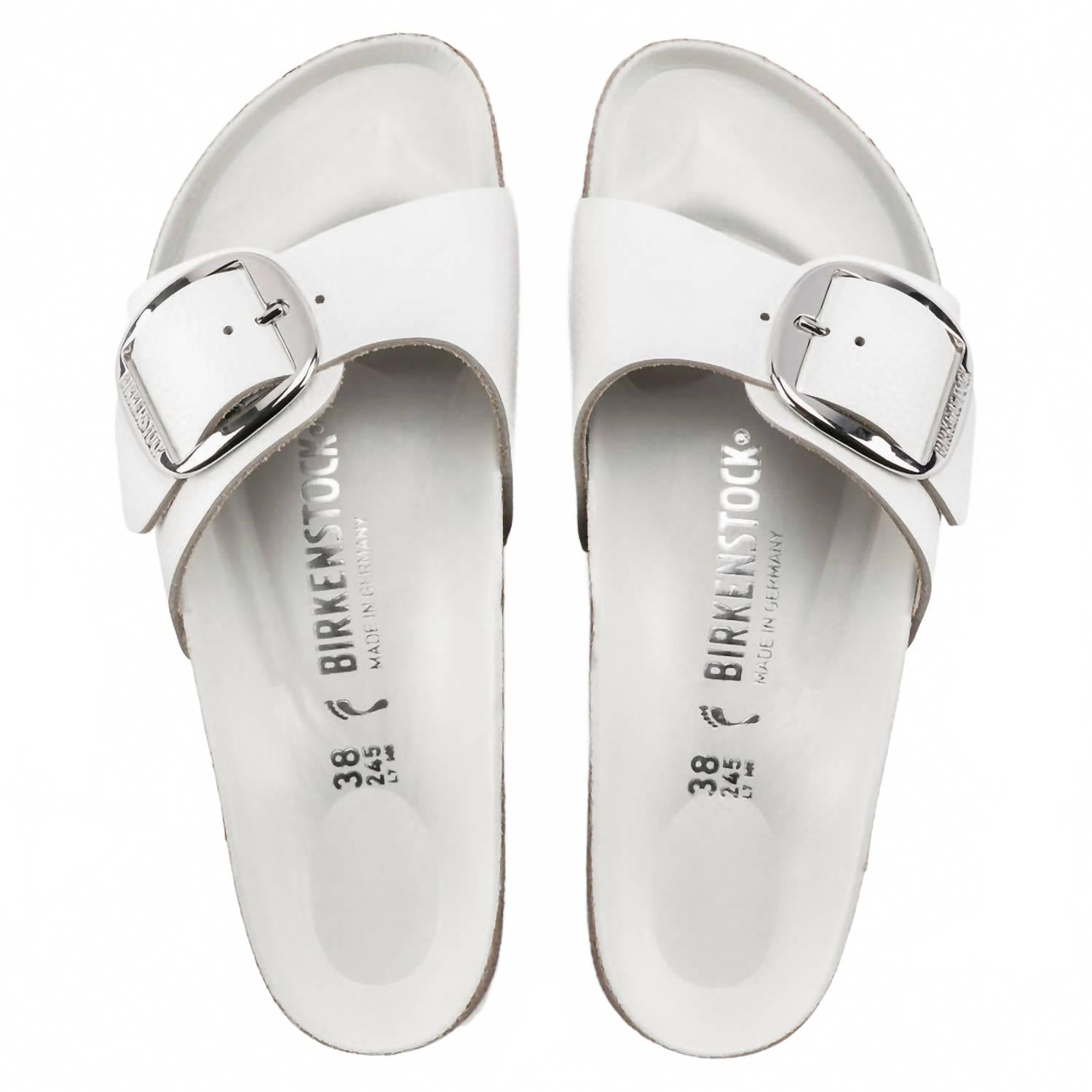 Women's Madrid Big Buckle Sandal In White