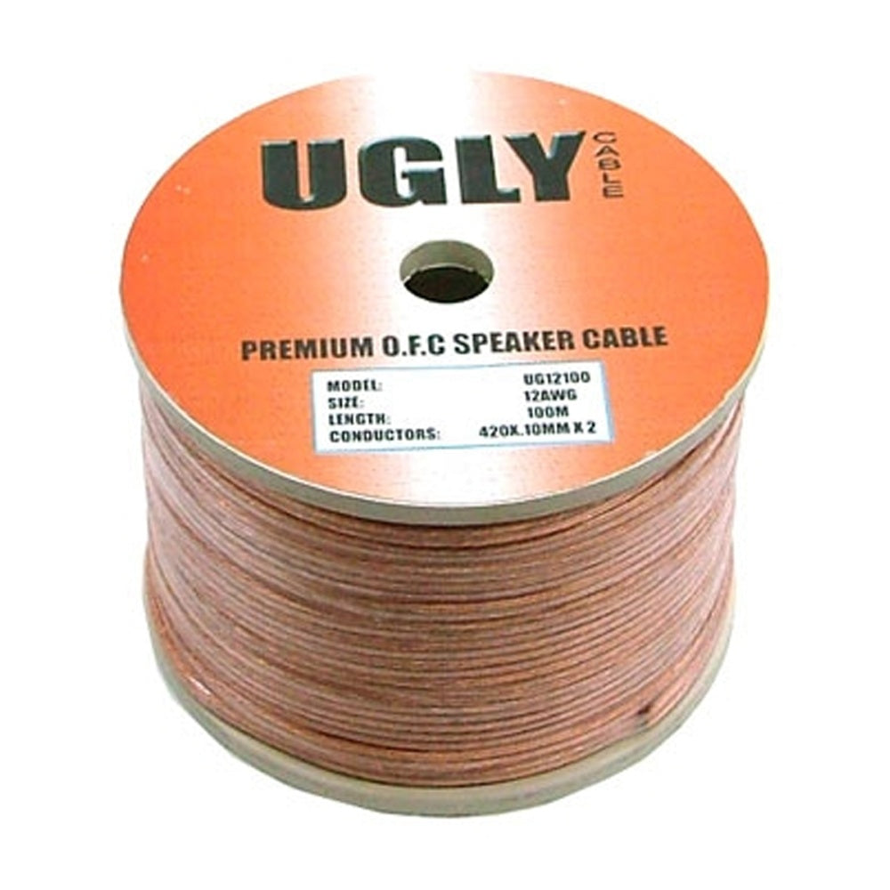 25m 50m 100m Ugly 12AWG Speaker Cable 420 Strands OFC Figure 8 Home Theatre