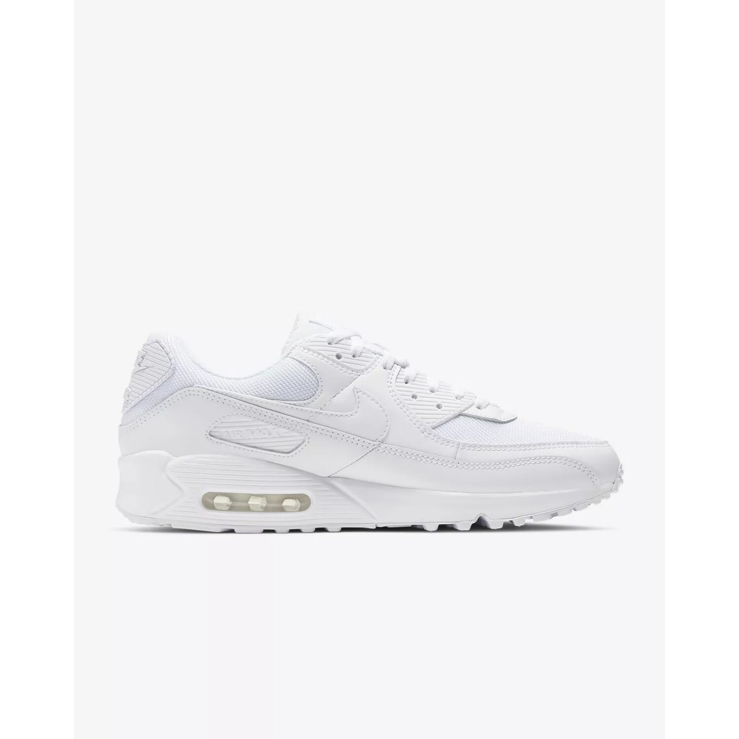 Men's Nike Air Max 90 White/White-White-Wolf Grey CN8490-100
