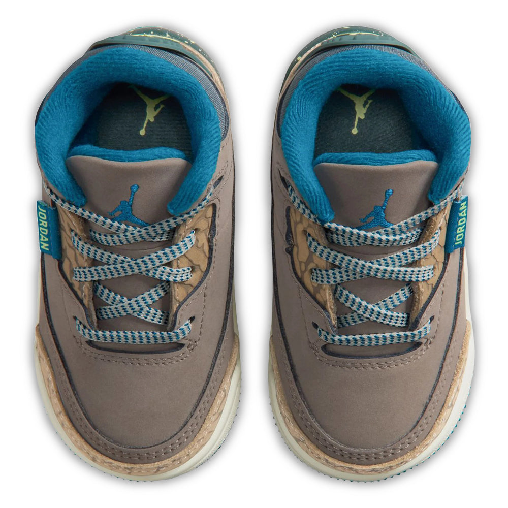 Air Jordan 3 Retro - Olive Grey - Toddler Sneakers