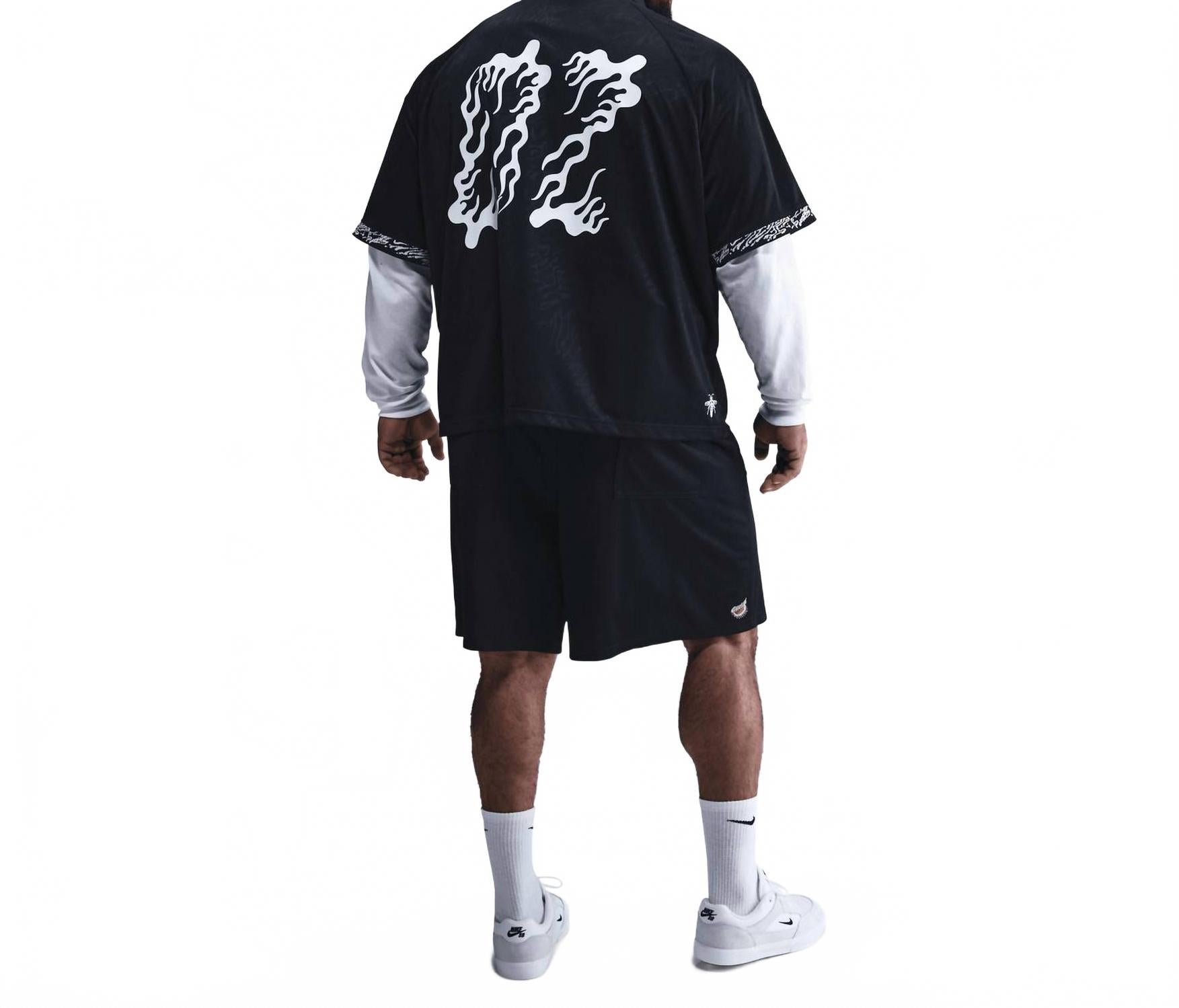 Men's Sb Dri-Fit Jacquard Jersey Top In Black White