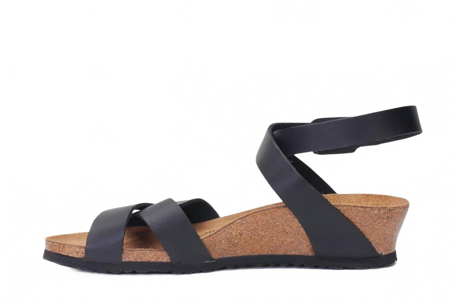 Women's Lola Wedge Ankle Strap In Black