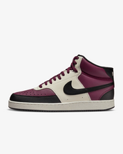 Men's Nike Court Vision Mid Next Nature DN3577-600 Basketball Shoes Dark Beetroot