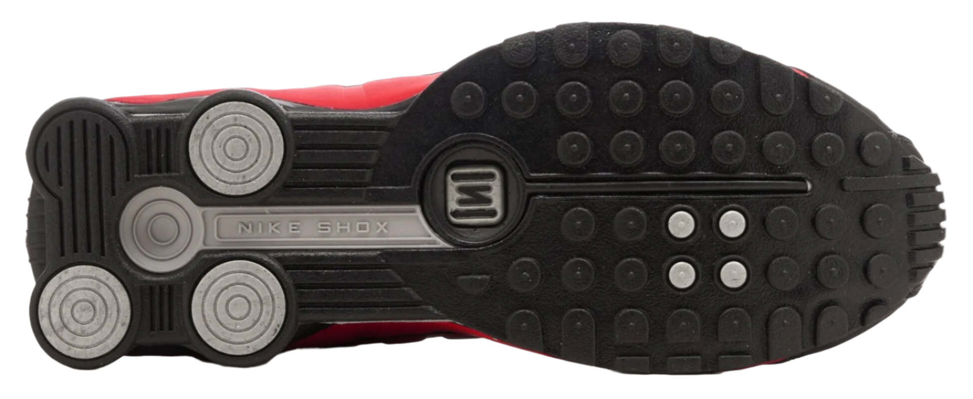 Nike Shox R4 University Red Black Metallic Silver