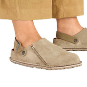 Men's Birkenstock Lutry Premium Suede Gray Taupe 1025293