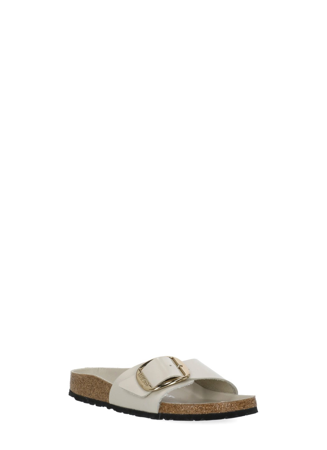 Ivory Madrid Big Buckle Leather Sandals