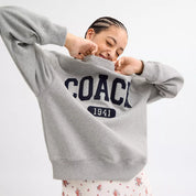 Coach Outlet Sporty Signature Boyfriend Crewneck Sweatshirt