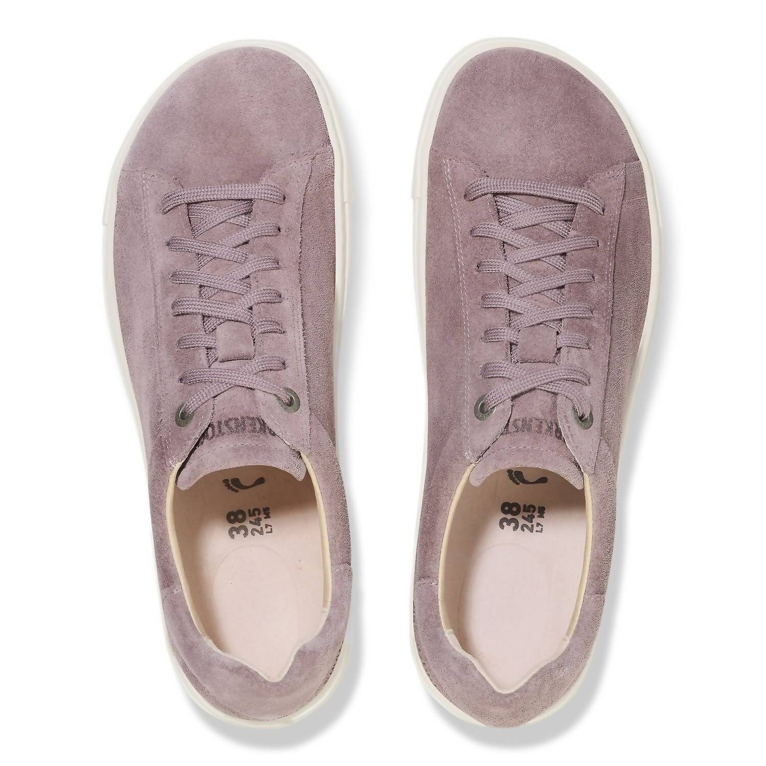Women's Bend Low Suede Leather Shoes In Faded Purple