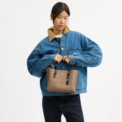 Coach Outlet Mollie Tote Bag 25 In Signature Canvas