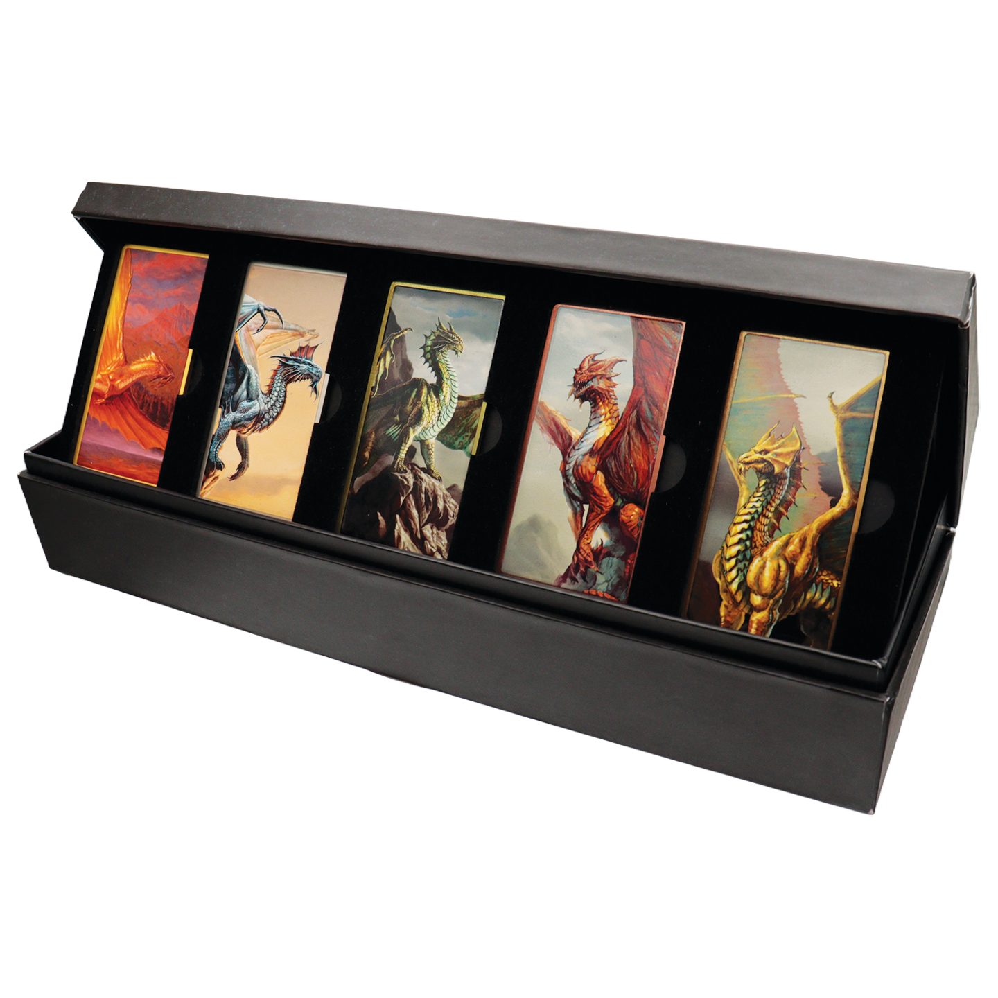 Fanattik Limited Edition Dungeons & Dragons - Metallic Dragons 5 Piece Ingot Set