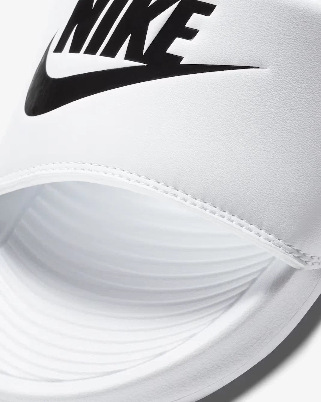 Women's Nike Victori One CN9677-100 Sandals White Black Slip On Slide ZOGG2469