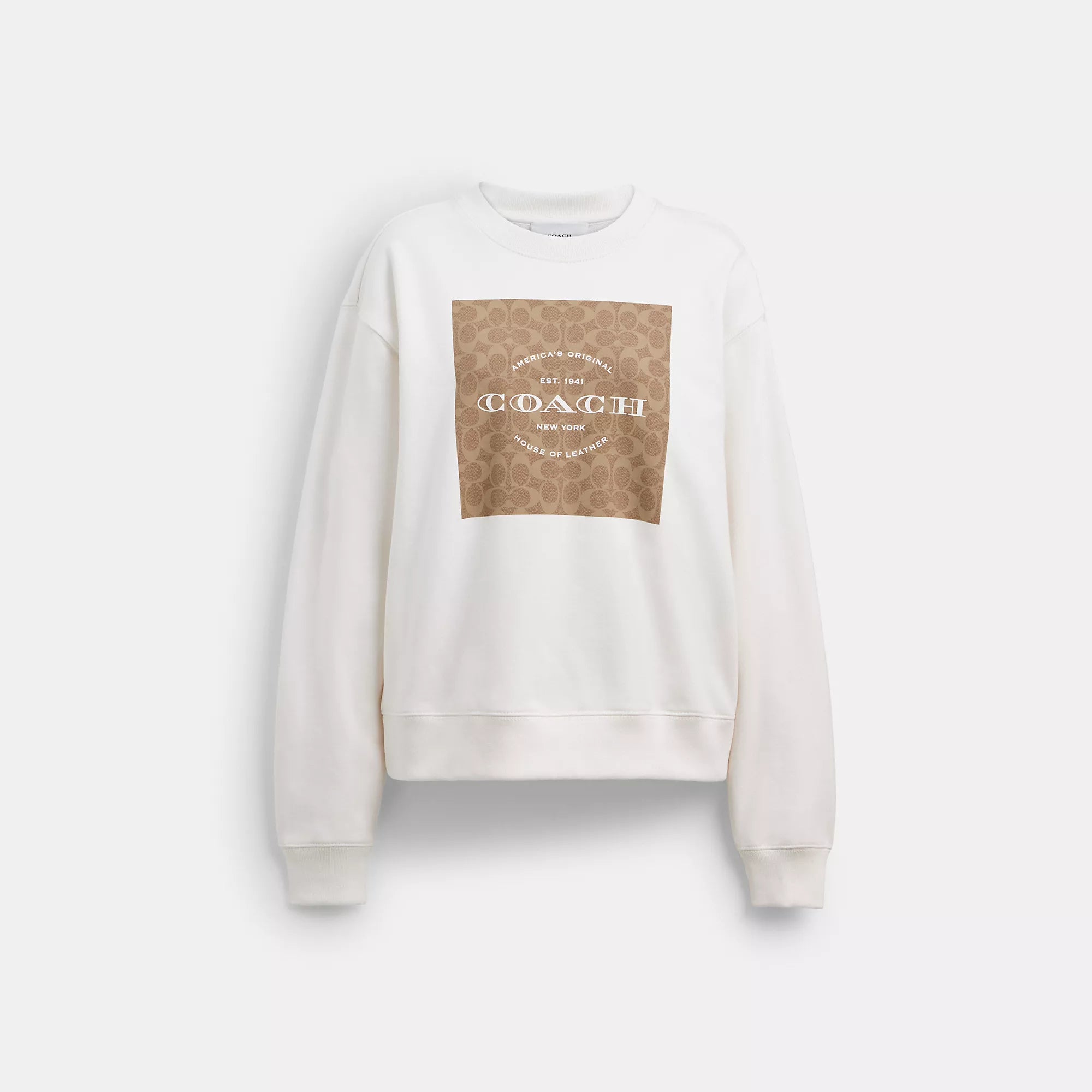 Coach Outlet Signature Square Crewneck Sweater