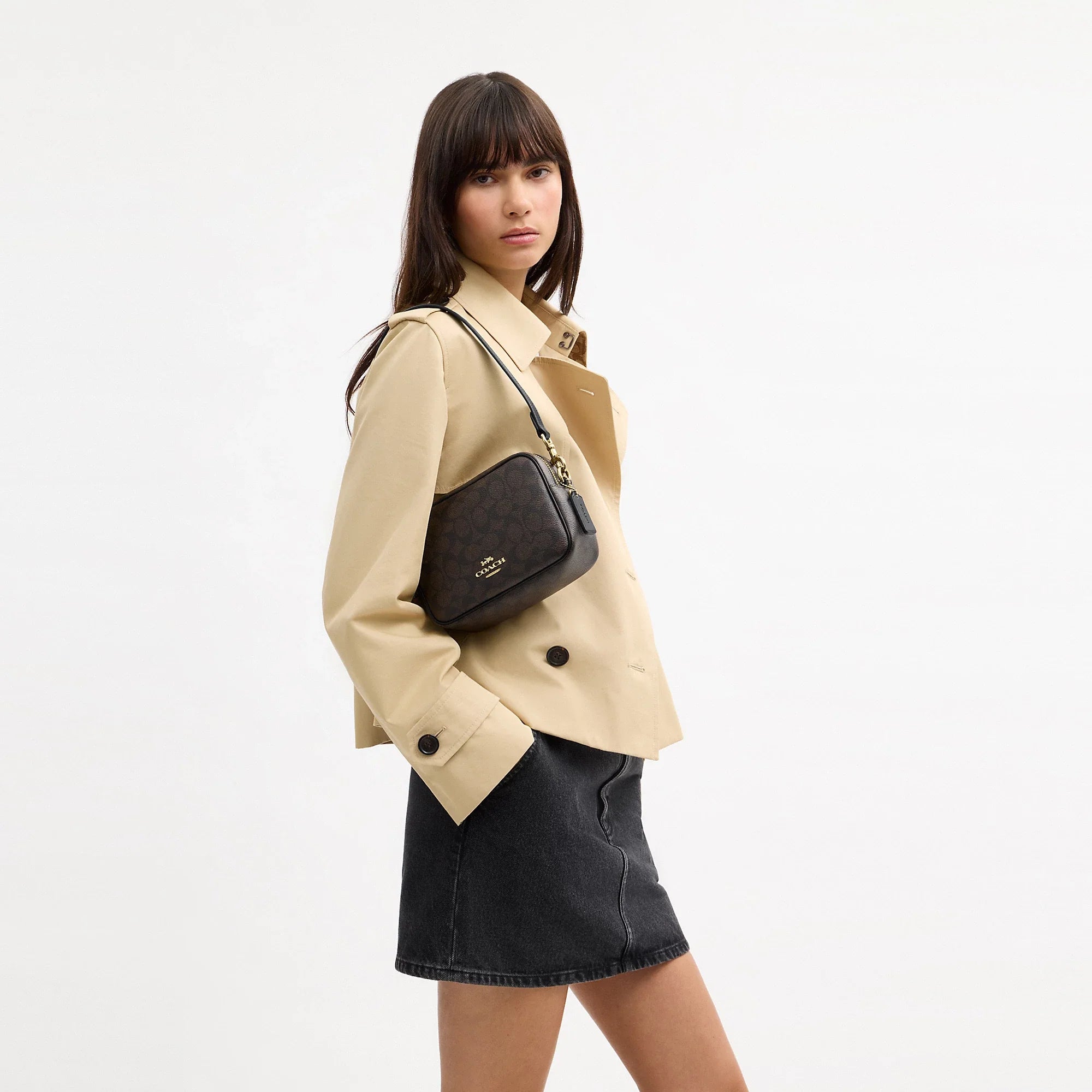 Coach Outlet Mini Carey Crossbody Bag In Signature Canvas