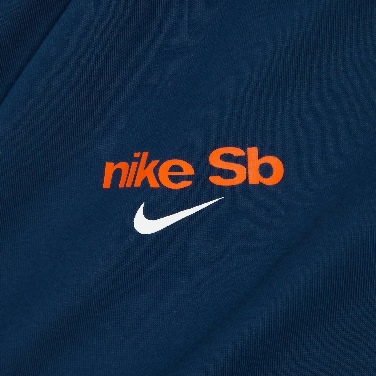 Men's Sb Skate Stacked Logo T-Shirt In Midnight Navy