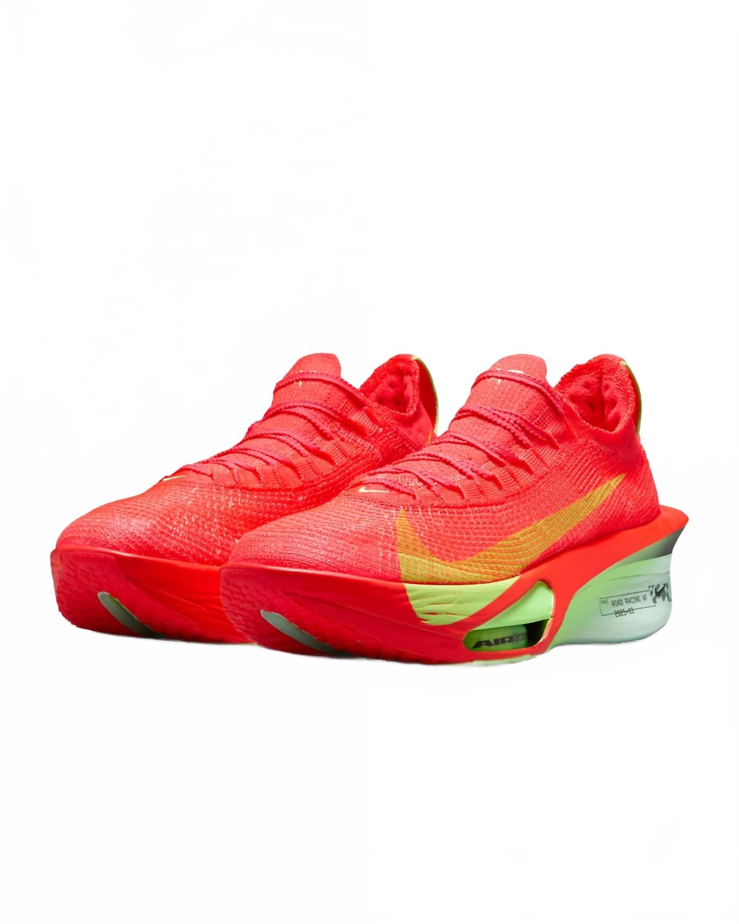 Men's Alphafly 3 Shoes In Bright Crimson/cave Purple/lime Blast