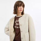 Coach Outlet Short Sherpa Cardi Jacket