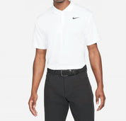 Men's Golf Short Sleeve Polo In White Black