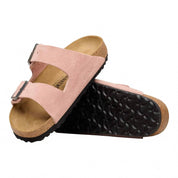 Women's Arizona Suede Leather Sandal In Pink Clay