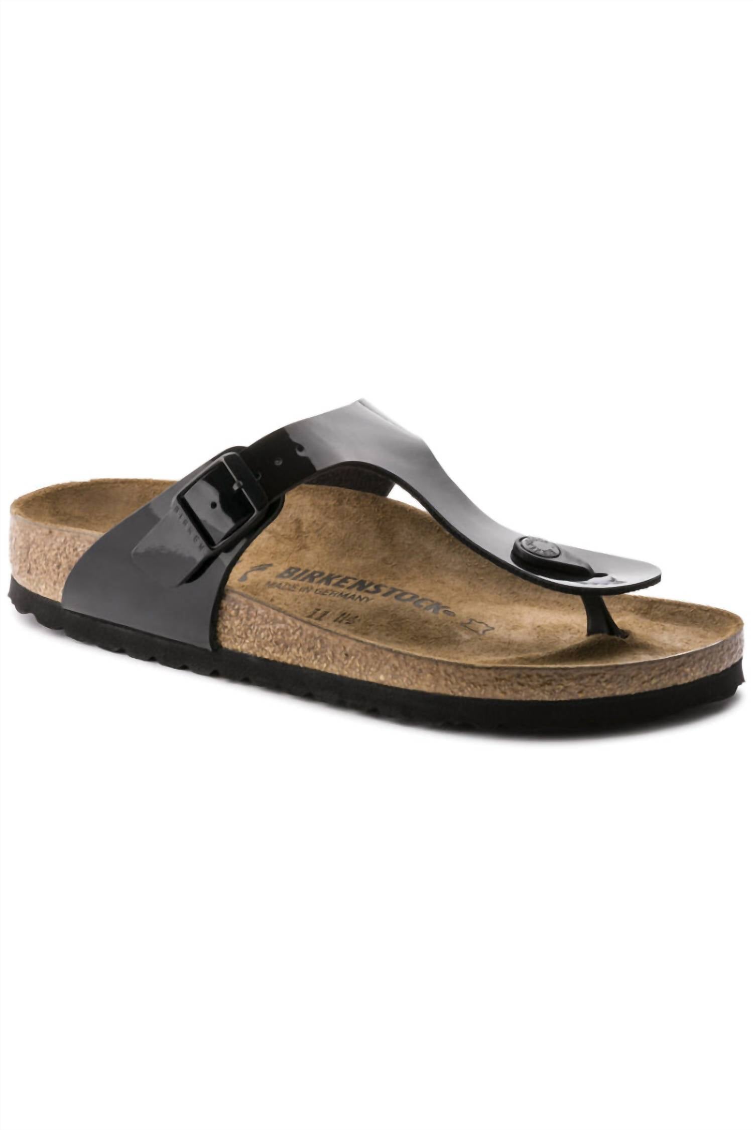 Women's Gizeh Regular Width In Black Patent