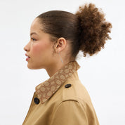 Coach Outlet Trench With Signature Piping