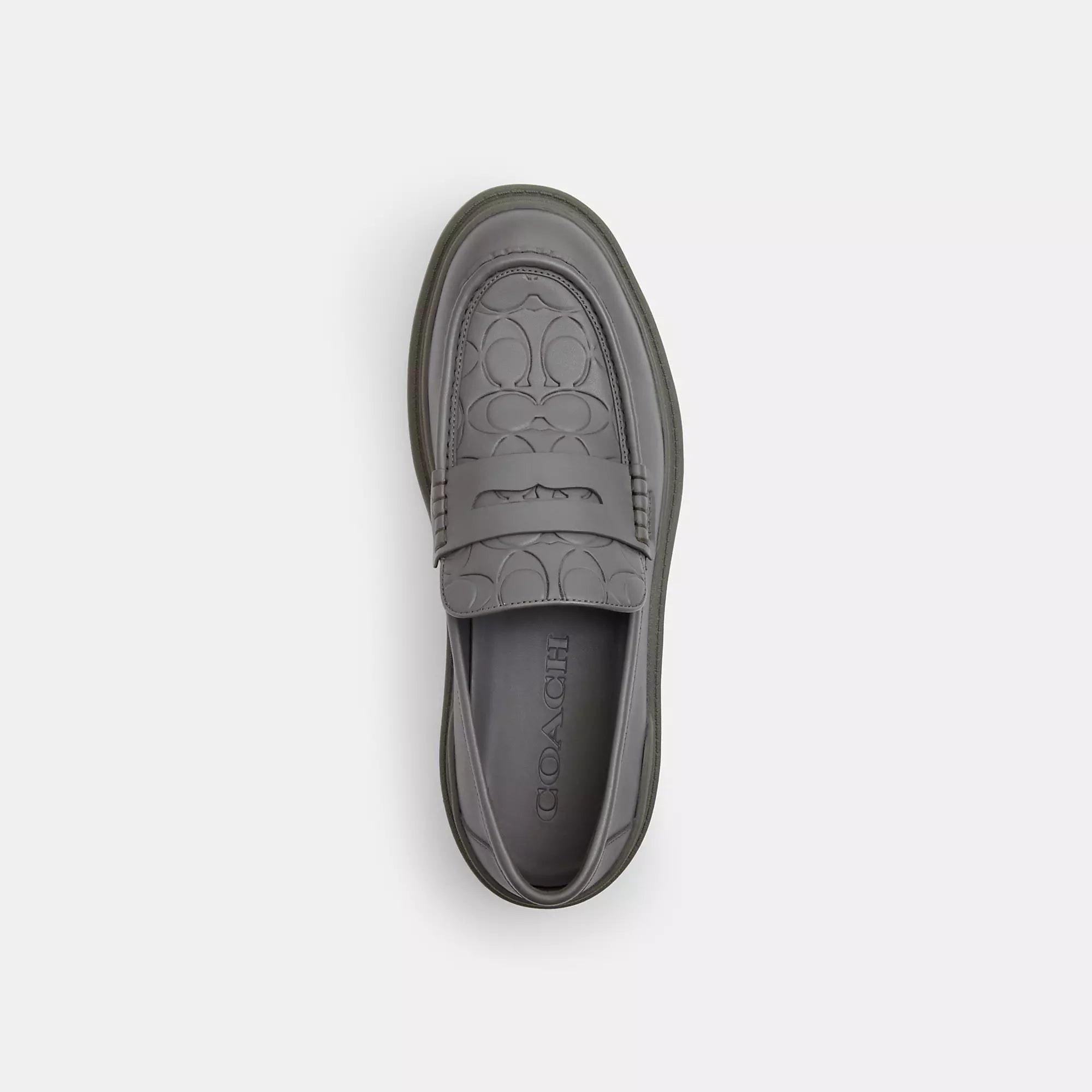 Coach Outlet Platform Loafer With Signature Print