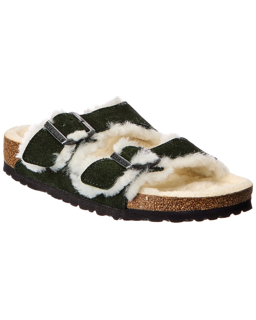 Birkenstock Arizona Shearling Suede Sandal