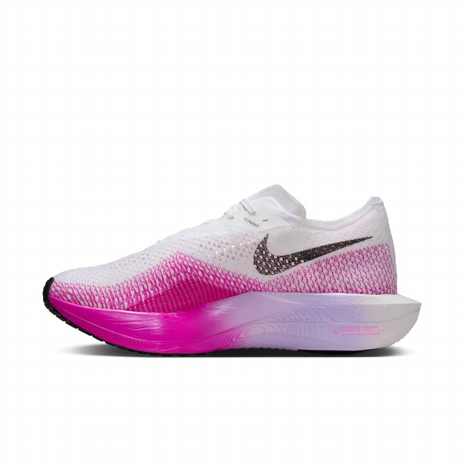 Women's Zoomx Vaporfly 3 Shoes In White/vivid Purple