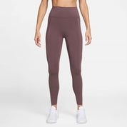Women's High-Waisted Full-Length Leggings In Tattoo|Burgundy Crush