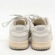 Nike Grey/white Leather "sail Light Bone" Dunk Low Top Sneakers