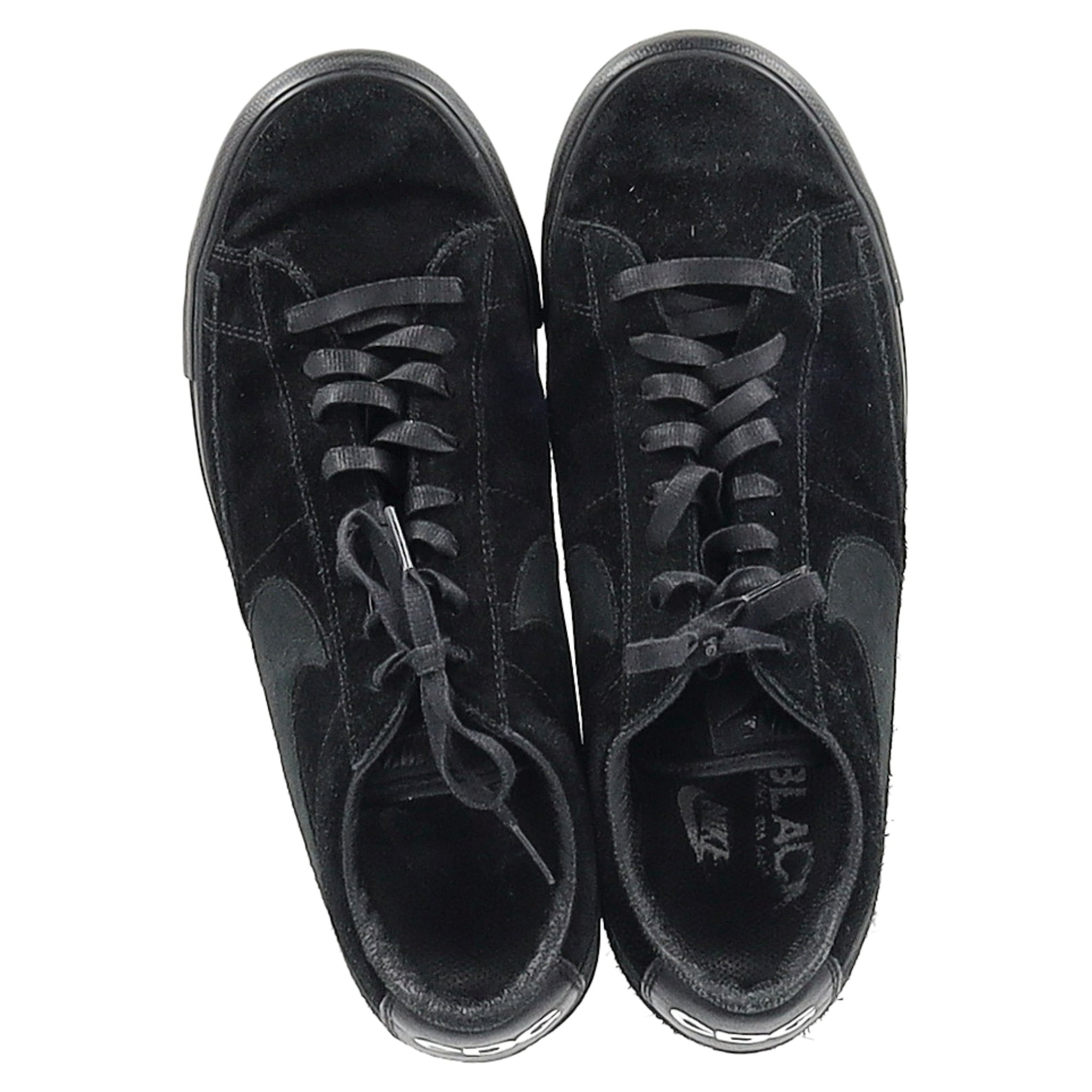 Nike x COMME des GARCONS Blazer Low Top Sneakers in Black Suede