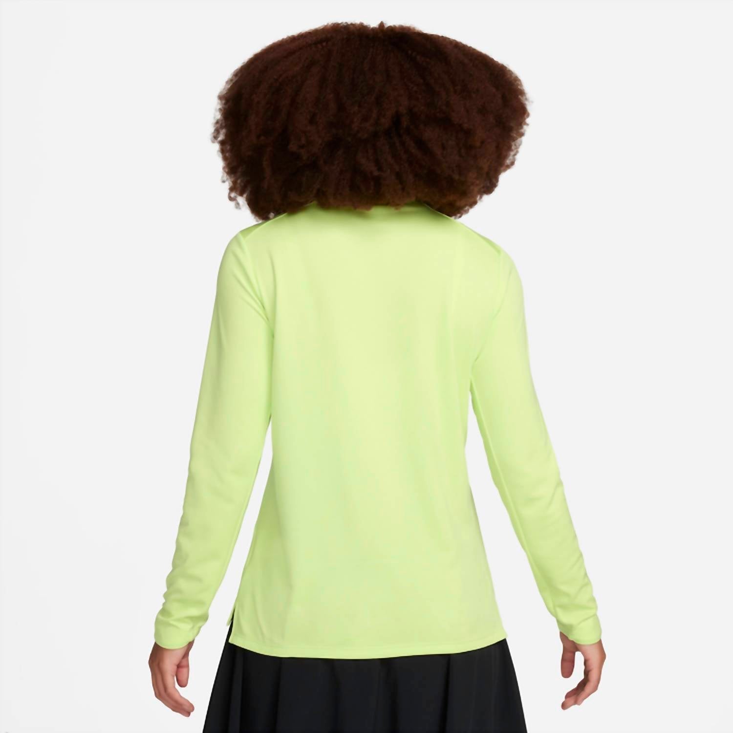 Dri-Fit Uv 1/2-Zip Golf Top In Light Lemon Twist/black