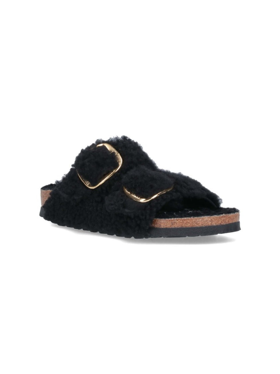 "Arizona Big Buckle Shearling" Sandals